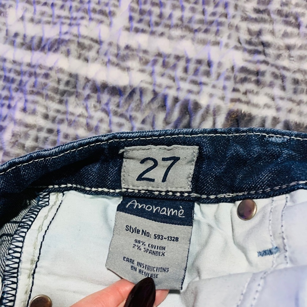P32- Anonamé authentic blue jeans size 27 - Picture 9 of 10